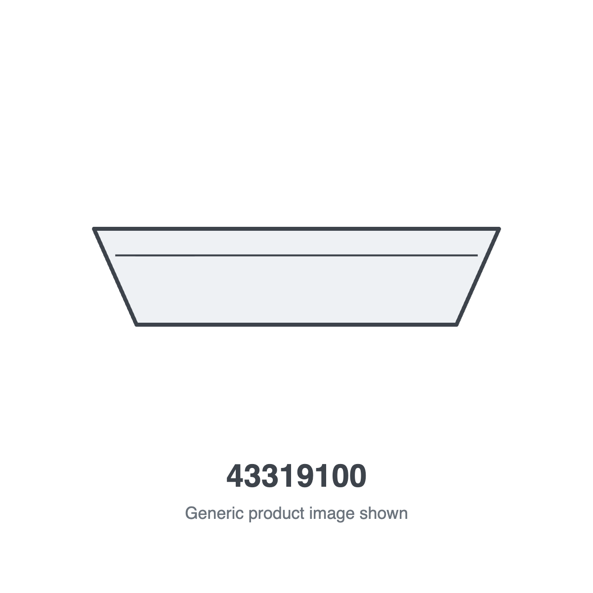 Sunstar 43319100 Tube Heater Reflector 9' 11-1/2" - generic product illustration
