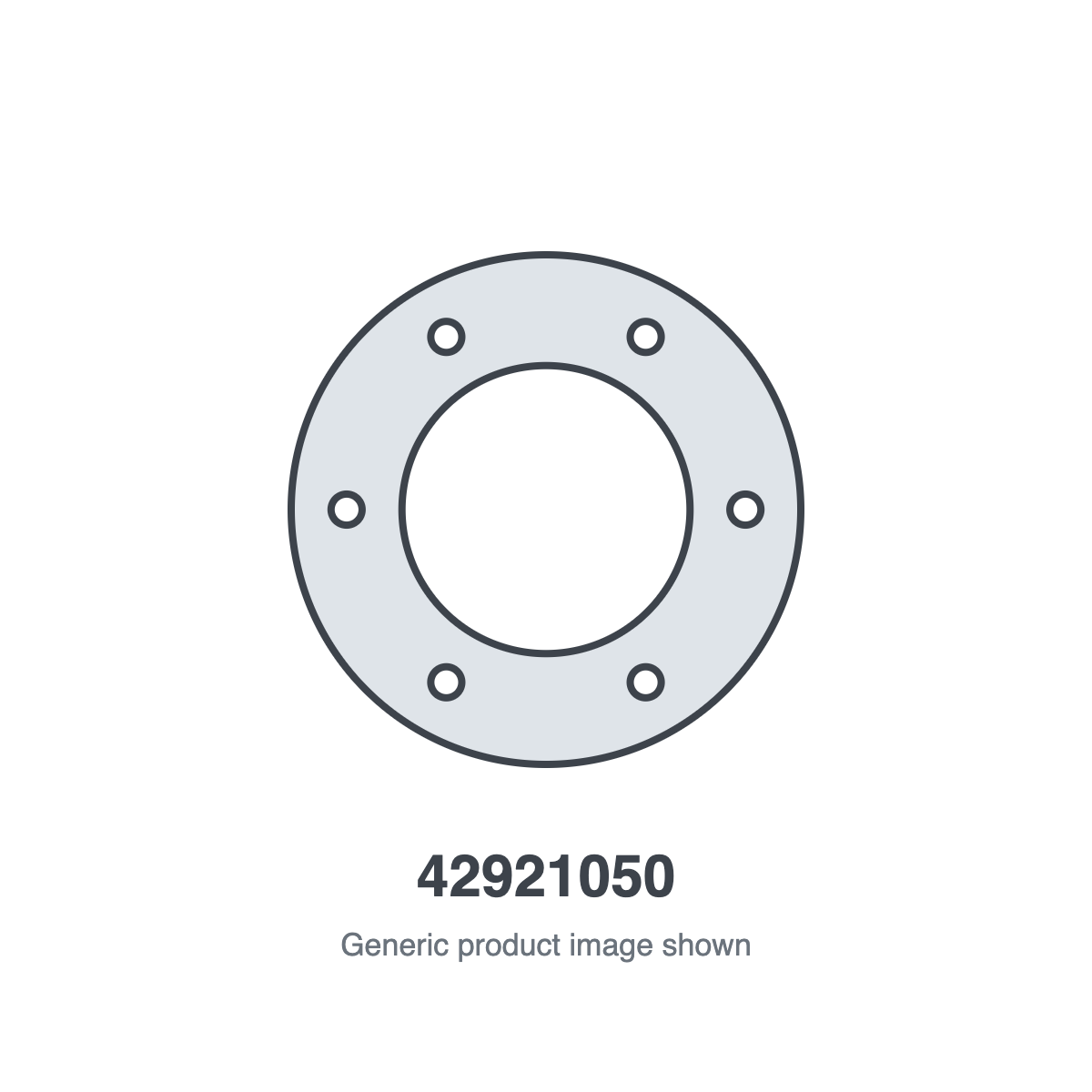 Sunstar 42921050 Tube Flange Gasket 6-Hole - generic product illustration