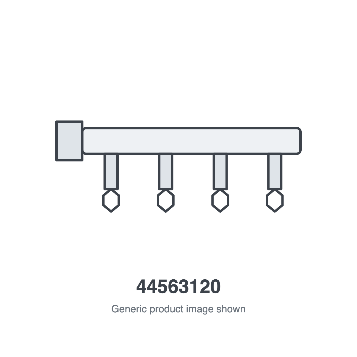 Sunstar 44563120 Natural Gas Manifold & Valve Assembly (6.0" W.C.) - generic product illustration