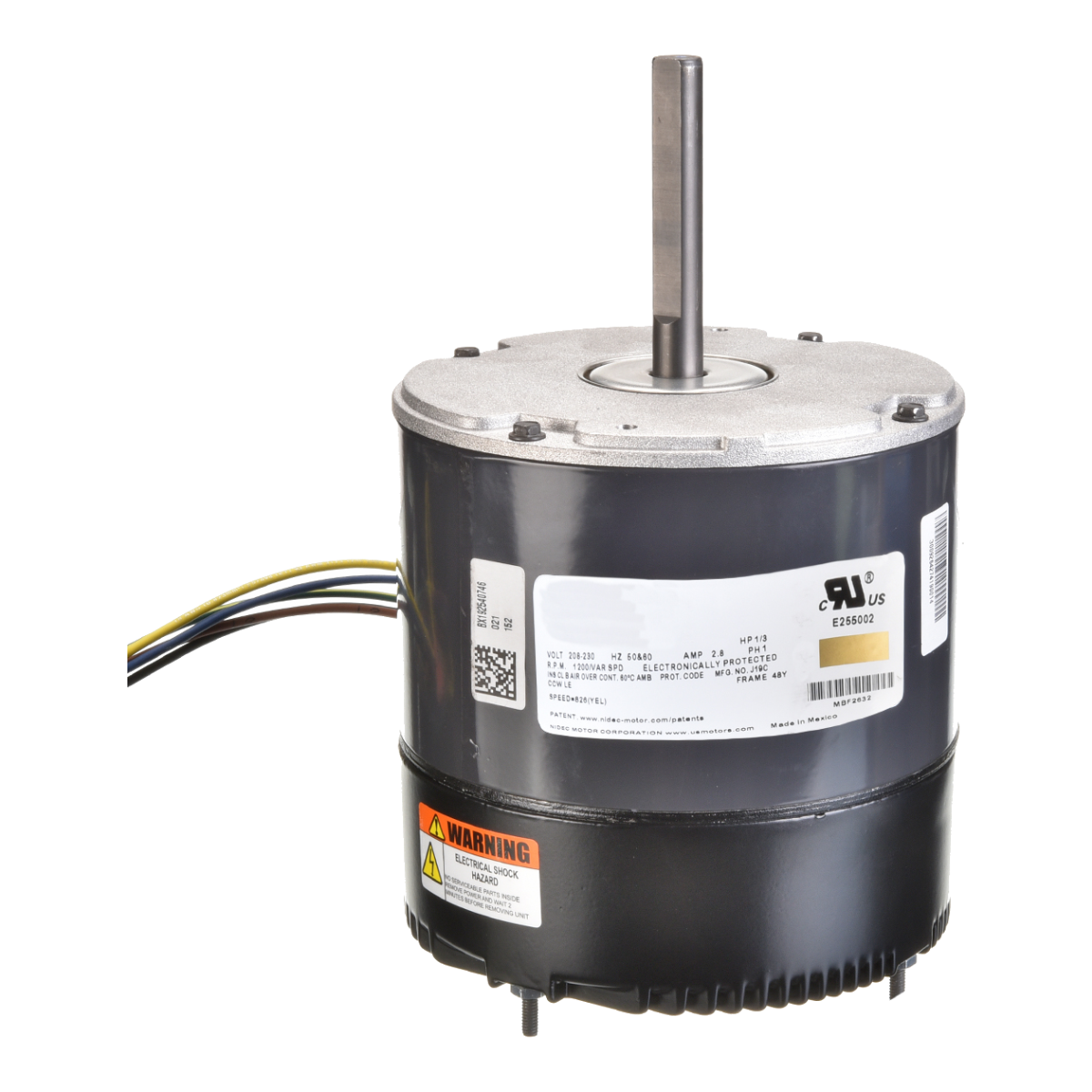 ProTech 1/3 HP ECM Condenser Fan Motor - 208-230V, 1075 RPM, Variable Speed, CCW – 51-106394-03