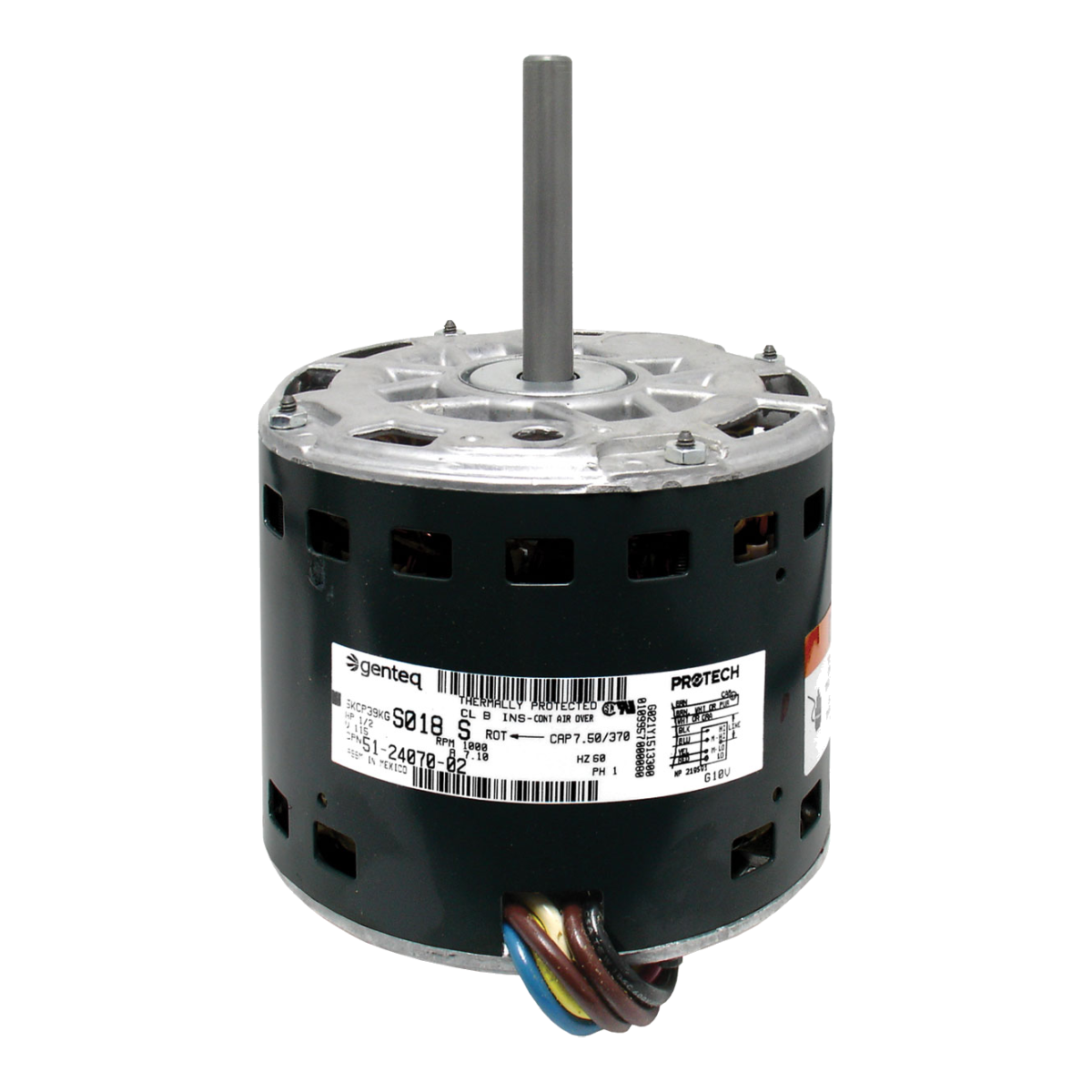 ProTech 1/2 HP Direct Drive Blower Motor - 120V, 1075 RPM, 4-Speed, CCW – 51-24070-02