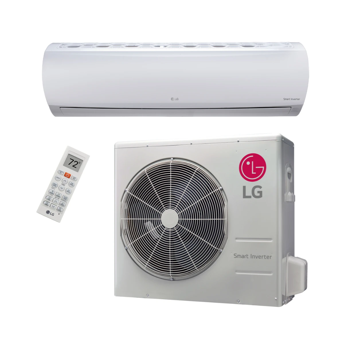 Lg Mini Split Dual LG 36,000 BTU 20 SEER2 Wall Mounted Ductless Mini Split Heat Pump ...
