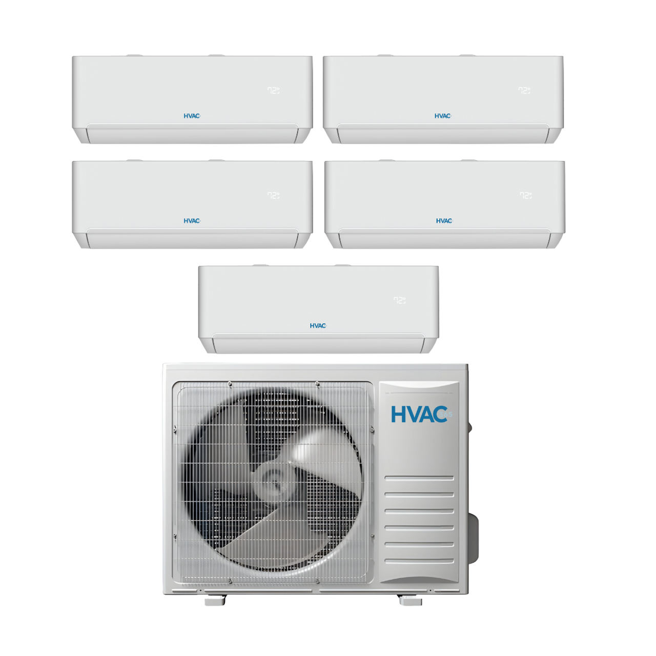 Ductless Mini Split Five Zone