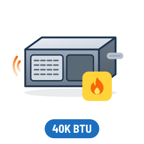 40,000 BTU Horizontal Gas Furnaces