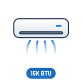 15,000 BTU Mini Splits (550-700 Sq Ft)