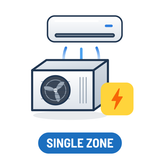 Ductless Mini Split Single Zone