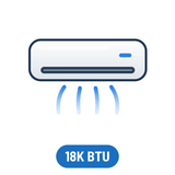 18,000 BTU Mini Splits (700-1,000 Sq Ft)