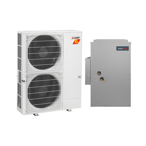 Mitsubishi 3.5 Ton 14.3 SEER2 36,000 BTU 21” Width Hyper Heat Hybrid Dual Fuel Mini Split System intelli-HEAT | PUZ-HA42NKA-PAA-A42CA1