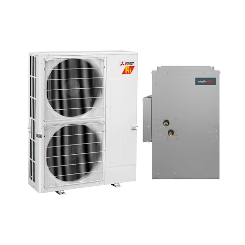 Mitsubishi 2.5 Ton 18 SEER2 30,000 BTU 17.5" Width Hyper Heat Hybrid Dual Fuel Mini Split System intelli-HEAT, model PUZ-HA30NKA-PAA-A30BA1