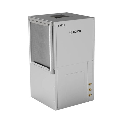 Bosch 2 Ton 14 EER Vertical Left Return Water Source Heat Pump Commercial Series R454B Refrigerant 208/230V 1-Phase, model CL024-1VTC-LLT
