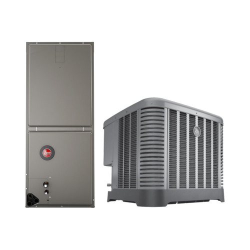 Rheem 4 Ton 45,500 BTU 15.2 SEER2 Heat Pump Split System R454B | RP14AY48AJ2NA RH2VY4821STACNJ - complete matched equipment bundle