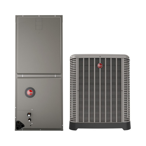 Rheem 2 Ton 22,600 BTU 16.0 SEER2 Heat Pump Split System R454B | RP17AY24AJVCA RH2VY2417STACNJ - complete matched equipment bundle
