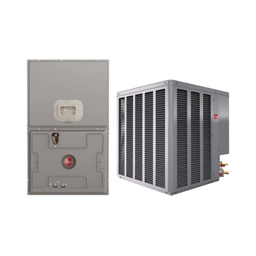 Rheem 2 Ton 22,400 BTU 14.3 SEER2 Air Conditioner Split System R454B Select Series | WSA14AY24AJ1NA RB2TY2417STANMJB05 - complete matched equipment bundle