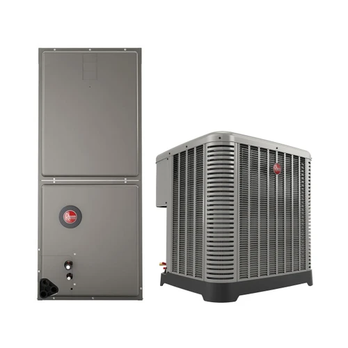 Rheem 1.5 Ton 17,100 BTU 15.2 SEER2 Air Conditioner Split System R454B | RA15AY18AJ1NA RH1PY1817STANNJ - complete matched equipment bundle