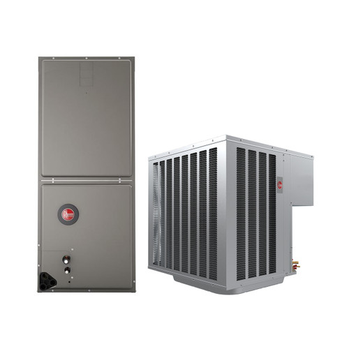 Rheem Select Series 4 Ton 13.8 SEER2 Air Conditioner Split System with Multi-Position PSC Air Handler R454B – WA15AY48AJ1NA WH1PY4821STANNJ – complete system