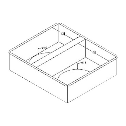 Daikin 18-Inch Downflow Square-to-Round Duct Adapter for 4-6 Ton Packaged Rooftop Units