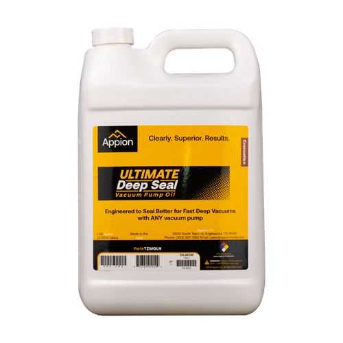 Appion TZMGLN Ultimate Deep Seal Synthetic Vacuum Pump Oil, 1 Gallon Bottle