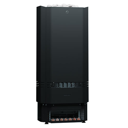 Saunum Air Perfect 7 Series 7kW Sauna Heater w/Built-In Climate Equalizer, Closed Basket, Black