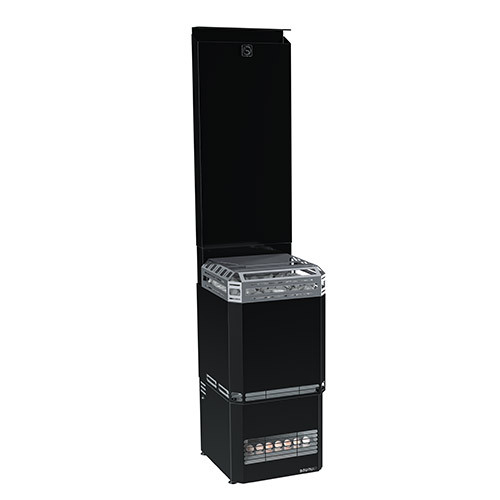 Saunum Air L 10 Series 10kW Sauna Heater w/Climate Equalizer, Open Basket, Stainless Steel