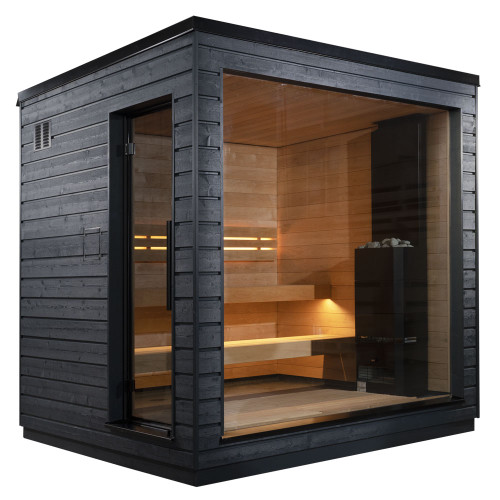 SaunaLife Model G6 Garden Series Outdoor Home Fully Assembled Sauna, Up to 5 Persons