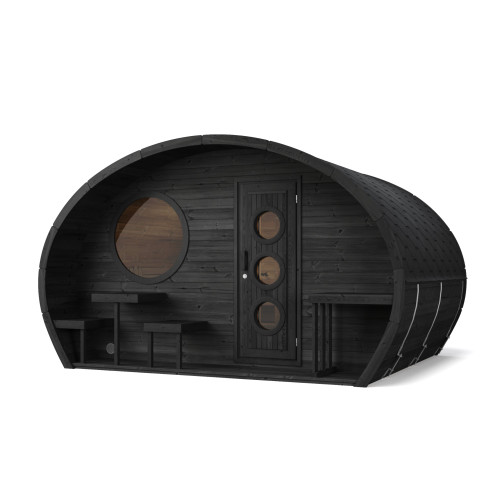 SaunaLife Model G11 Garden Series Outdoor Home Sauna Suite Kit, Up to 8 Persons
