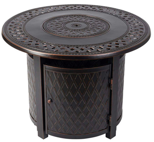 Firesense 37,000 BTU Wagner Round Aluminum LPG Fire Pit | 62988