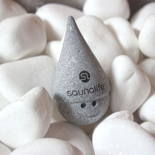 SaunaLife Stoney Sauna Gnome w/ Cone Hat, Carved Soapstone