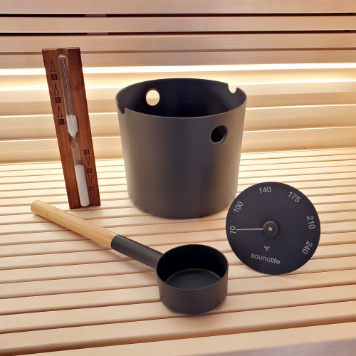 SaunaLife Zone Bluetooth Sauna Bucket w/ Wireless Audio, Phone Connectivity, and Color Lighting