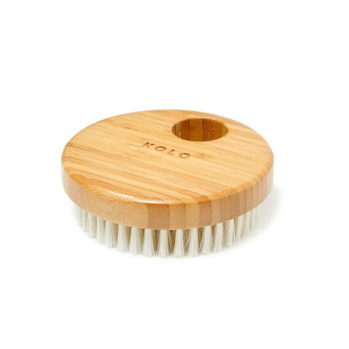 KOLO Sauna Bath Brush with Handle, Natural Bamboo