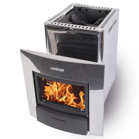 Harvia Pro Series 31kW Wood-Burning Sauna Stove w/Fireplace