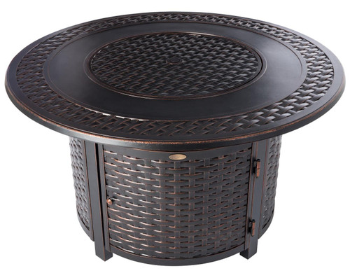 Firesense 55,000 BTU Bellante Woven Aluminum LPG Fire Pit | 62195