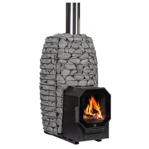 HUUM Wood-Burning Sauna Stove w/ Firebox Extension, 9.8kW
