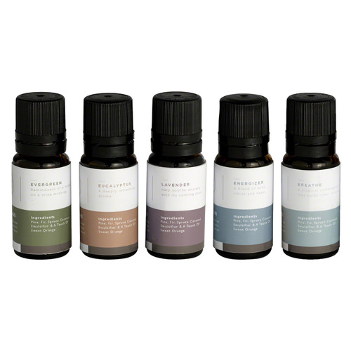 Mr. Steam Multi Essential Aroma Oil Package, Five 10 mL Bottles