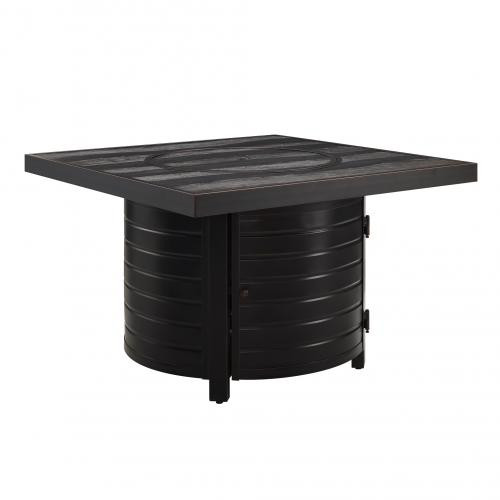 Firesense 55,000 BTU Yorke Square Aluminum LPG Fire Pit | 63226