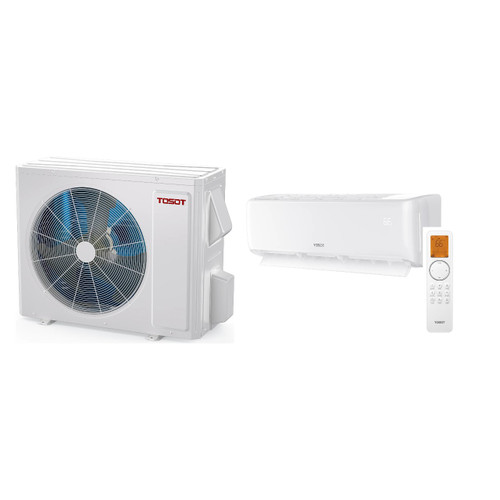 Tosot Cosmo 36,000 BTU 21 SEER2 Wall Mounted Ductless Mini Split Heat Pump with R32 Refrigerant 208/230V