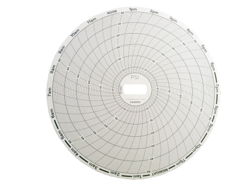Supco 24H50PSI Chart 24 Hour 50 PSI (60-Pack)