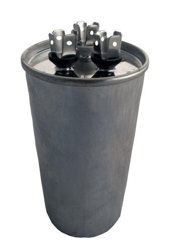 Supco CD60+5X440R Round Dual Run Capacitor, 60+5 MFD, 440V