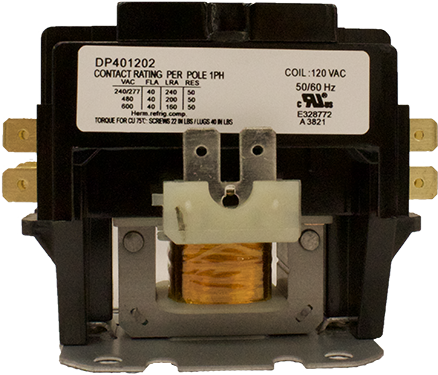 Supco DP401202 Contactor 40A 120V 2 Pole