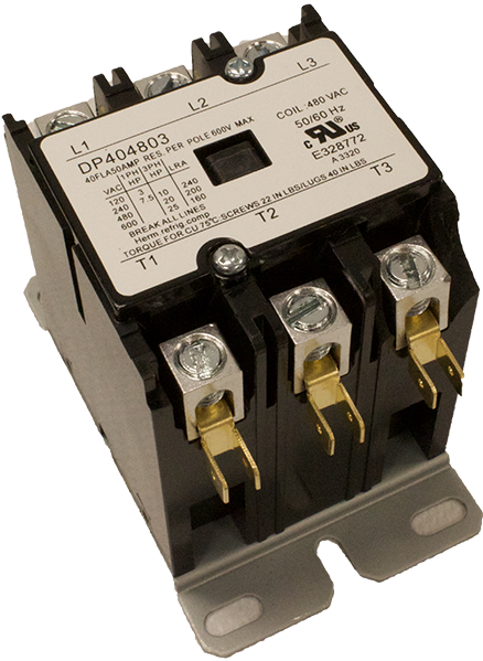 Supco DP404803 Contactor 40A 480V 3 Pole