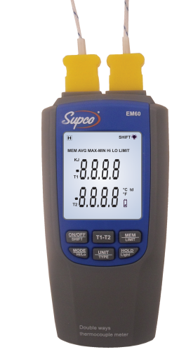 Supco EM60 Dual Differential Thermometer