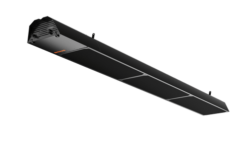 Schwank 12 FT Two Stage Tube Heater | 50,000/35,000 BTU | Black Aluminum | Natural Gas | 120 Volt | phantomSchwank STP-TA05-10-BN