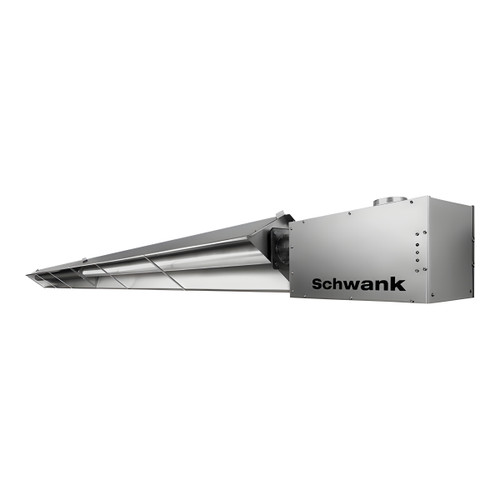 Schwank 70 FT 200,000 BTU Harsh Environment Tube Heater | Stainless Steel Burner and Tube Reflector | Liquid Propane | duraSchwank STWS-200-70-AL