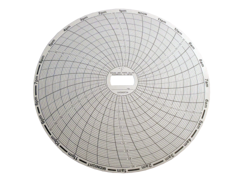 Supco S4590F24 Recorder Chart 24 Hr +45 to 90 F (60-Pack)