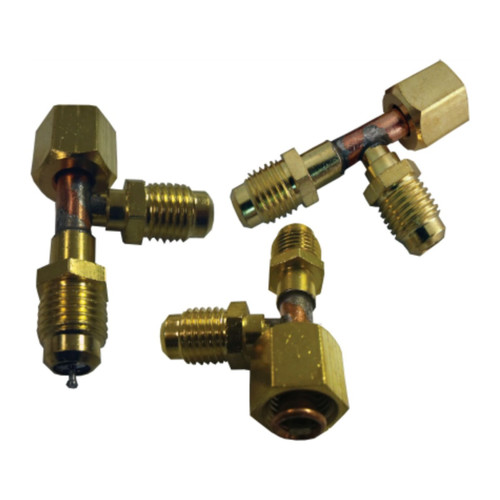 Supco SF9601 Tee Copper, 1/4" Male Flare x 1/4" Female Flare x Male Flare on Branch