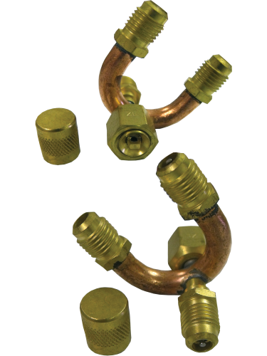 Supco SF9644 Coupler, 1/4" Female Flare x (3) 1/4" Male Flares