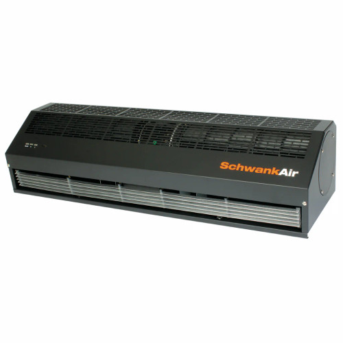 Schwank 1648/1295 CFM Surface Mount Air Curtain | Ambient | 120V | Black | Breeze9 Series AC-1048-12-BK