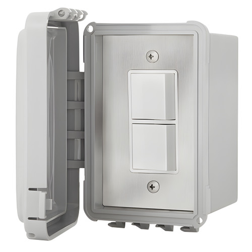 Schwank Electric Heater Switch Single Duplex | Surface Mount | Includes Weatherproof Box and Cover | JM-4320-XX JM-4320-XX