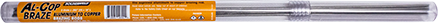 Supco SW-ALCU5K Al-Cop Braze™ - Aluminum to Copper Brazing Rod, 5 Rod Pack