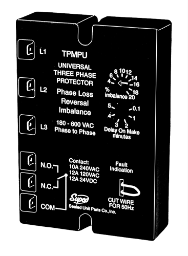 Supco TPMPU Universal 3 Phase Motor Protector