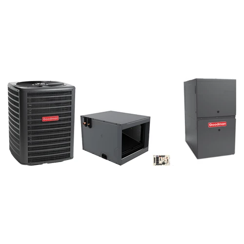 Goodman 2 Ton Heat Pump & Gas Furnace Dual Fuel System
